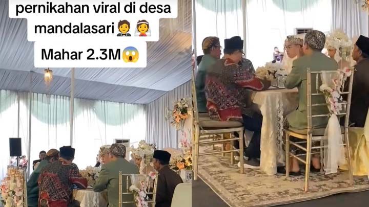 Pernikahan Mewah dengan Mahar Rp2,3 Miliar di Tasik Bikin Heboh Warganet